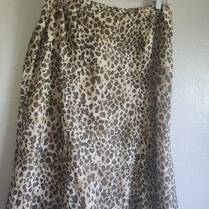 Leopard Print Women's Skirt Sz 18